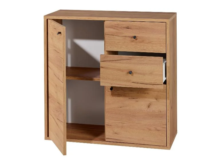Commode Verona, 80 x 80 x 35 cm, imitation chêne