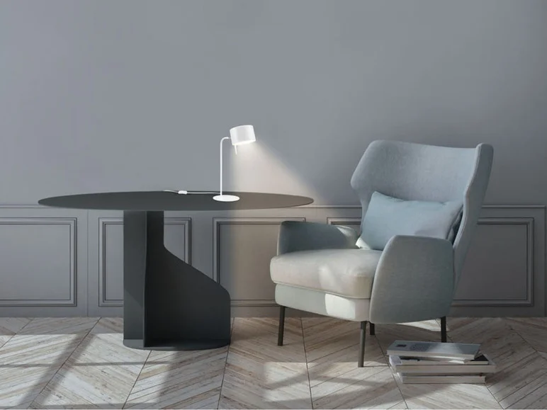 Lampe de table, 1 ou 2 ampoules, blanc mat - Image 10