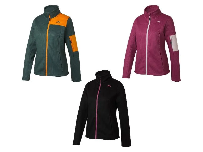 Veste polaire femme en maille, poches latérales - Image 2