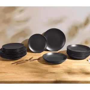 Service de vaisselle en porcelaine, 18 pièces — SKU JHO3JIWNYAV76HW4H