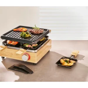 Raclette-gril en bambou