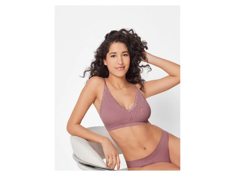 Brassière côtelée à dentelle femme — SKU C2BNE97R0I4B0V84X - Image 6