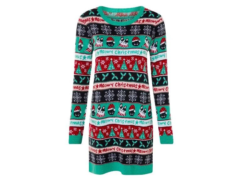 Robe en maille motif de noël femme - Image 9