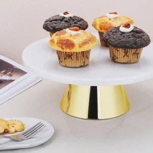 Plateau à gâteaux en marbre