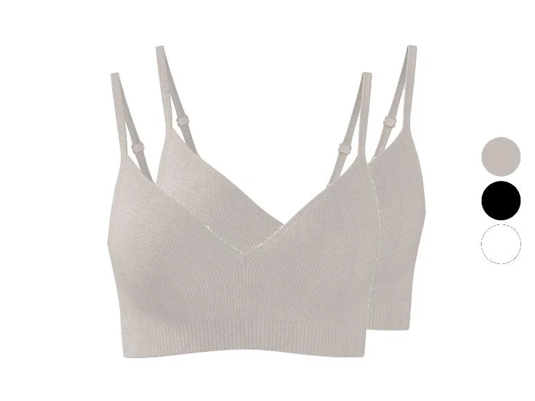 Lot de 2 brassières côtelées femme - Image 8