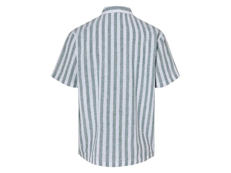 Chemise manches courtes en lin homme - Image 2