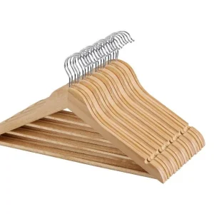 Lot de 20 cintres en bois