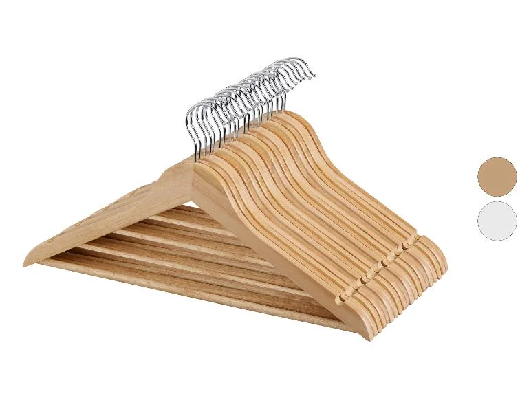Lot de 20 cintres en bois