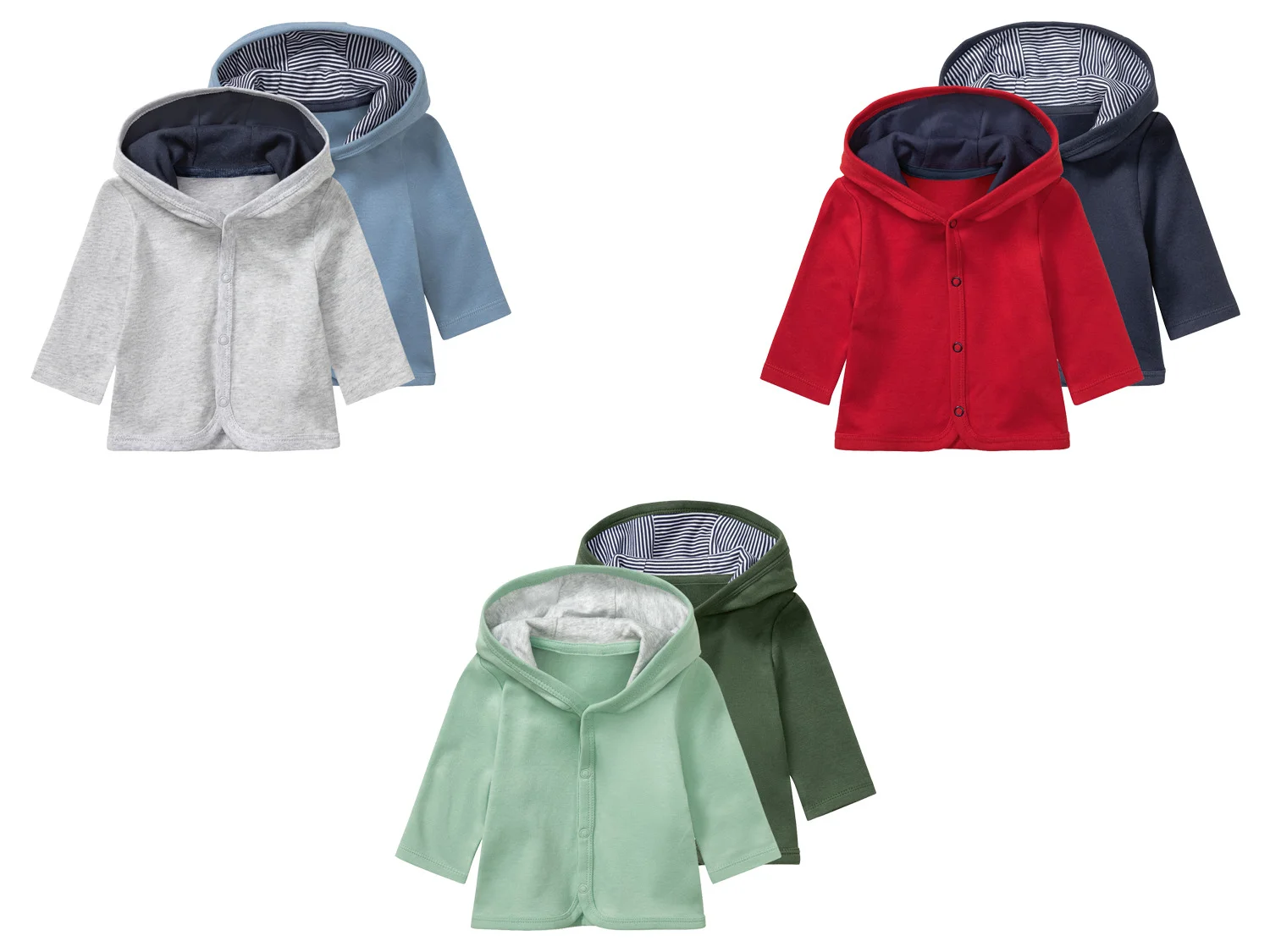 Lot de 2 vestes à capuche bébé - Image 17