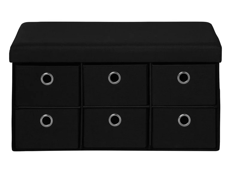 Banc-coffre de rangement, avec 6 tiroirs — SKU PDT91W1ZX6JFTKNW9 - Image 3