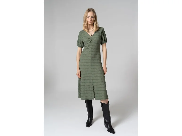 Robe midi effet froissée femme — SKU RUCGGLNUO2M52ENJ - Image 7