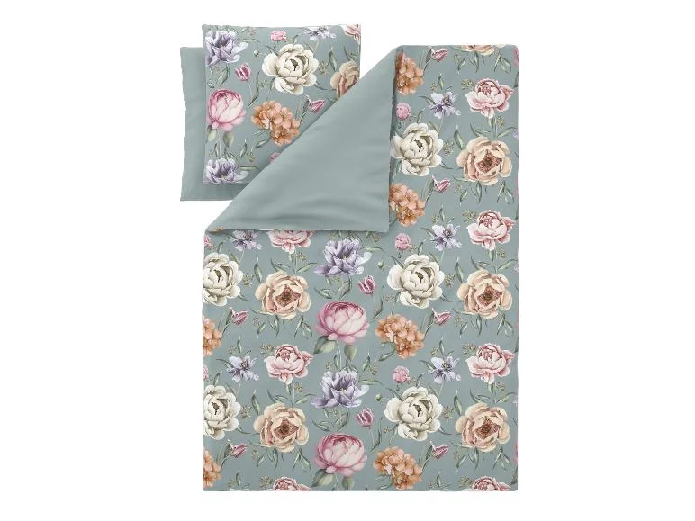 Parure de lit double face en satin microfibre, 240 x 220 cm - Image 11
