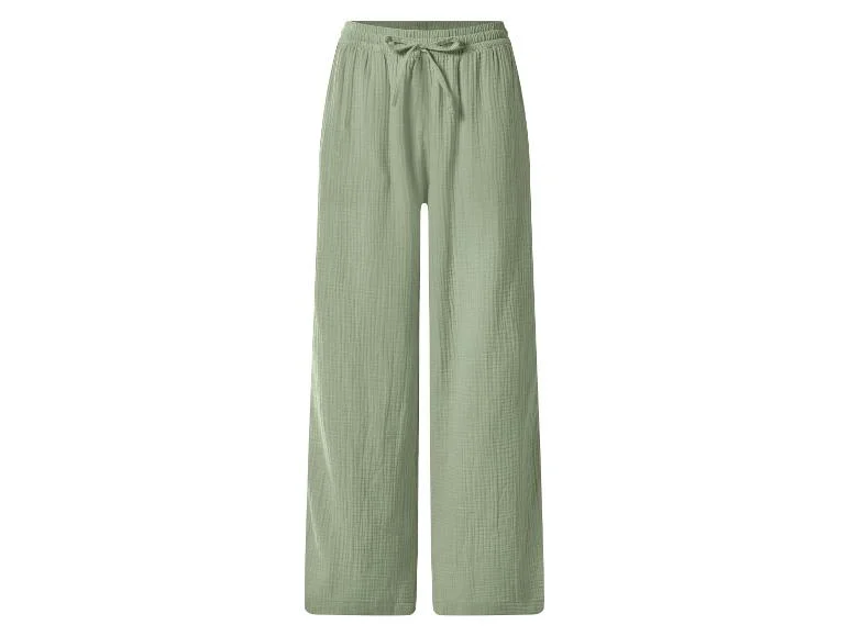 Pantalon large en mousseline femme - Image 9