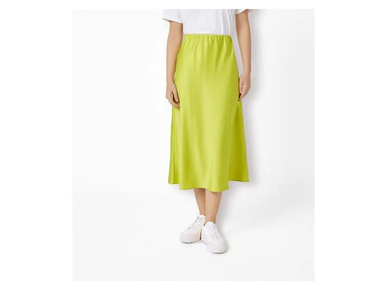 Jupe midi en satin femme - Image 2