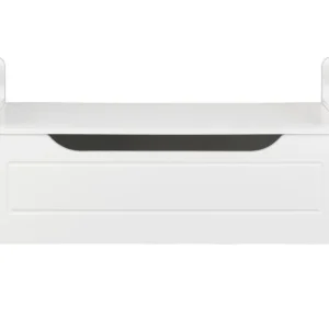 Banquette avec espace de rangement, 88 x 43 x 38 cm, blanc