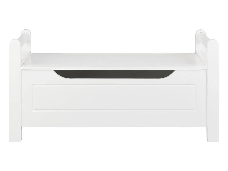 Banquette avec espace de rangement, 88 x 43 x 38 cm, blanc