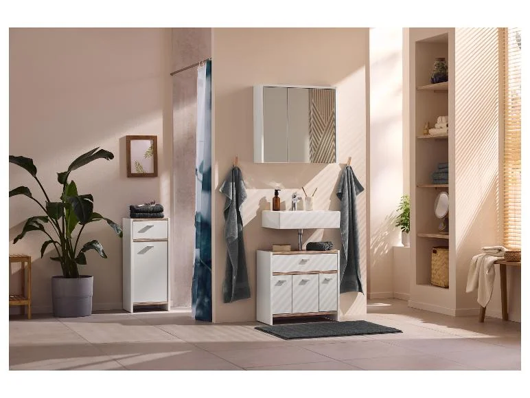 Armoire de toilette miroir Boston, 65 x 60 x 16,2 cm, blanc - Image 5