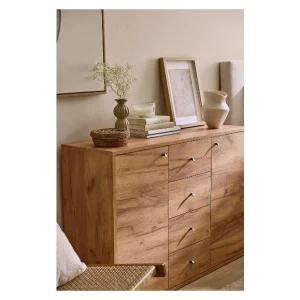 Commode Verona, 116 x 80 x 35 cm, imitation chêne