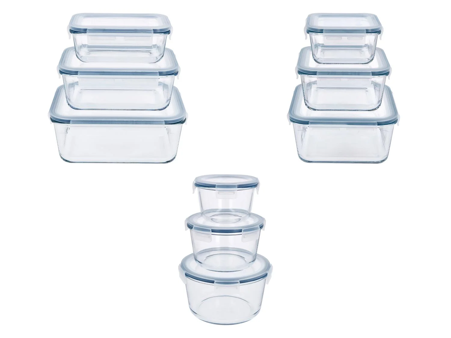 Set de boîtes de conservation en verre, 3 pièces - Image 23