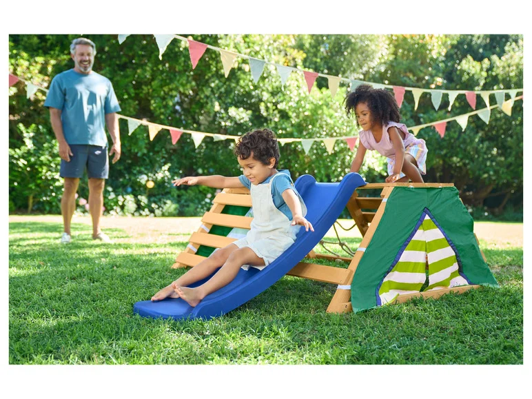 Playtive Tipi avec filet d'escalade et toboggan - Image 3