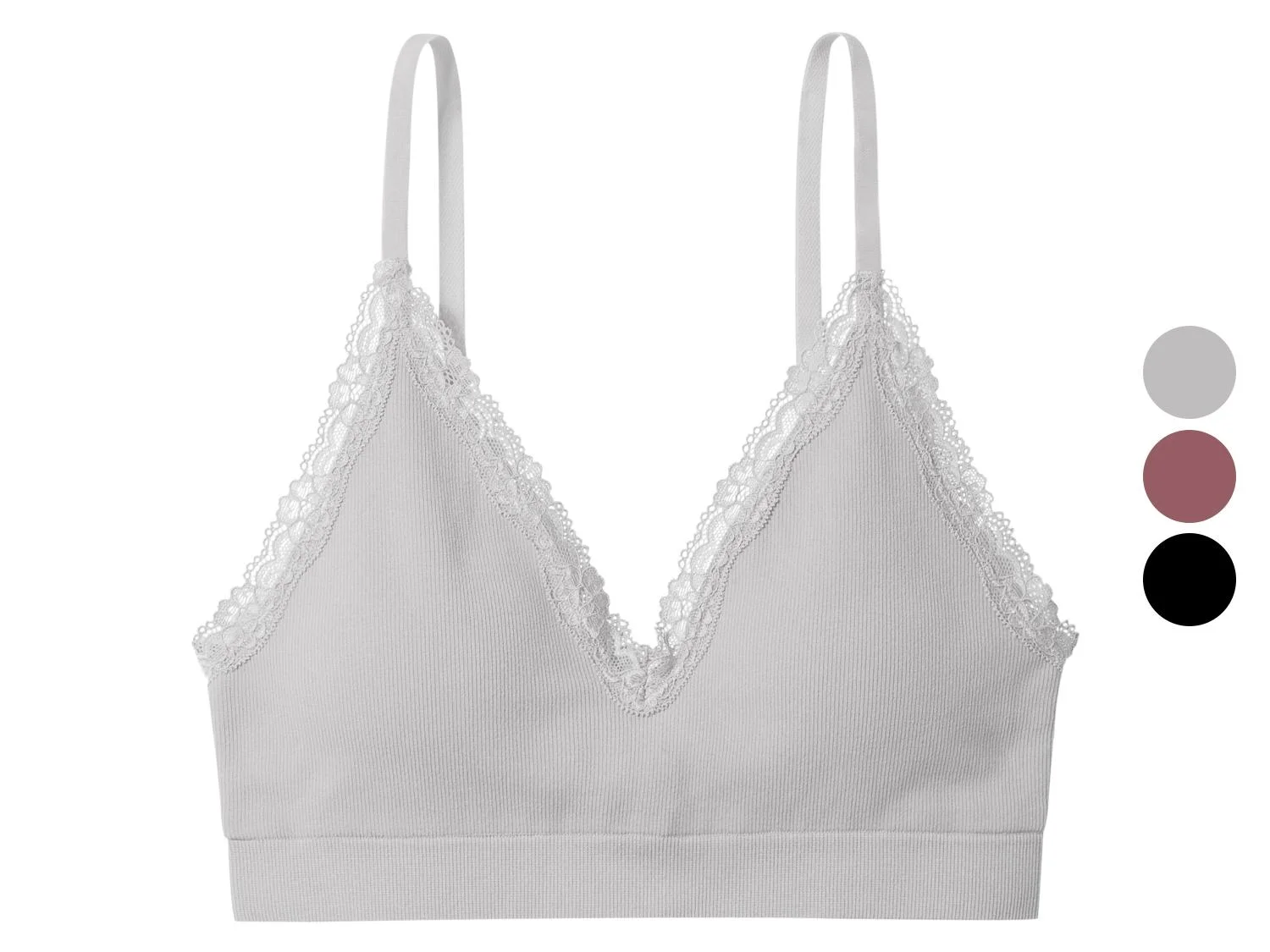 Brassière côtelée à dentelle femme — SKU C2BNE97R0I4B0V84X - Image 9