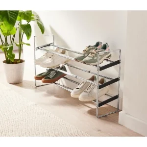 Étagère à chaussures extensible