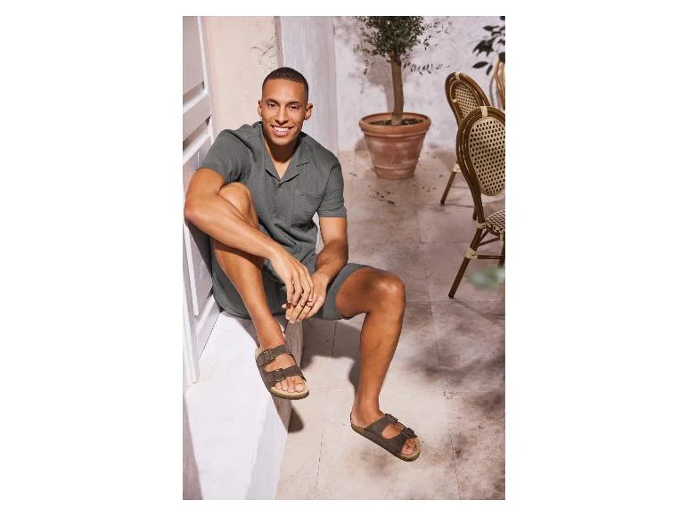 Mules à boucles pour homme