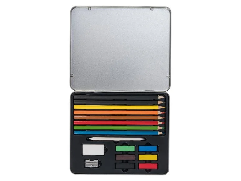 Set d’esquisse et de dessin ou coffret de crayons de couleur - Image 2