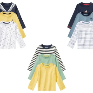 Lot de 3 t-shirts manches longues bébé