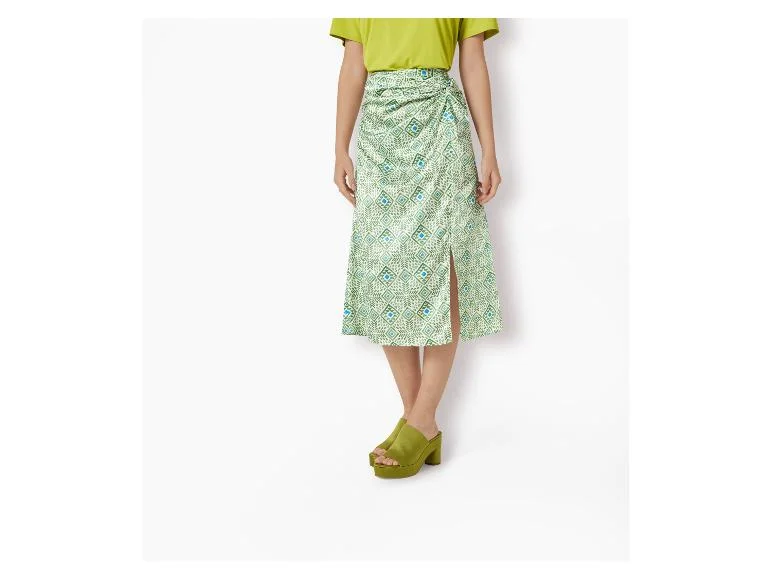 Jupe midi en satin femme - Image 12