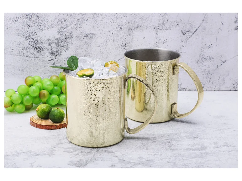 Set de tasses Moscow Mule en acier inoxydable - Image 9