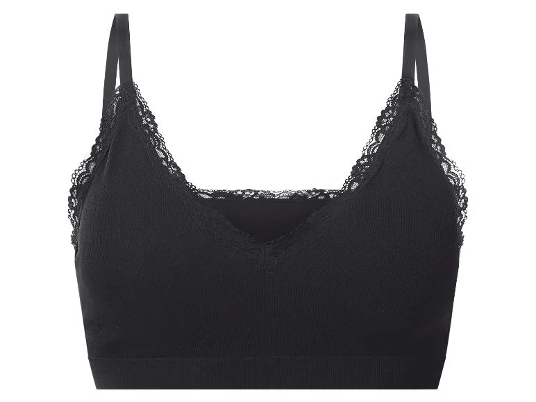 Brassière côtelée à dentelle femme — SKU QNKHAKPPLOLMIIP1G - Image 3