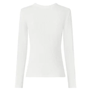 T-shirt côtelé à manches longues femme — SKU 5E1OTK1KREYZB56ML