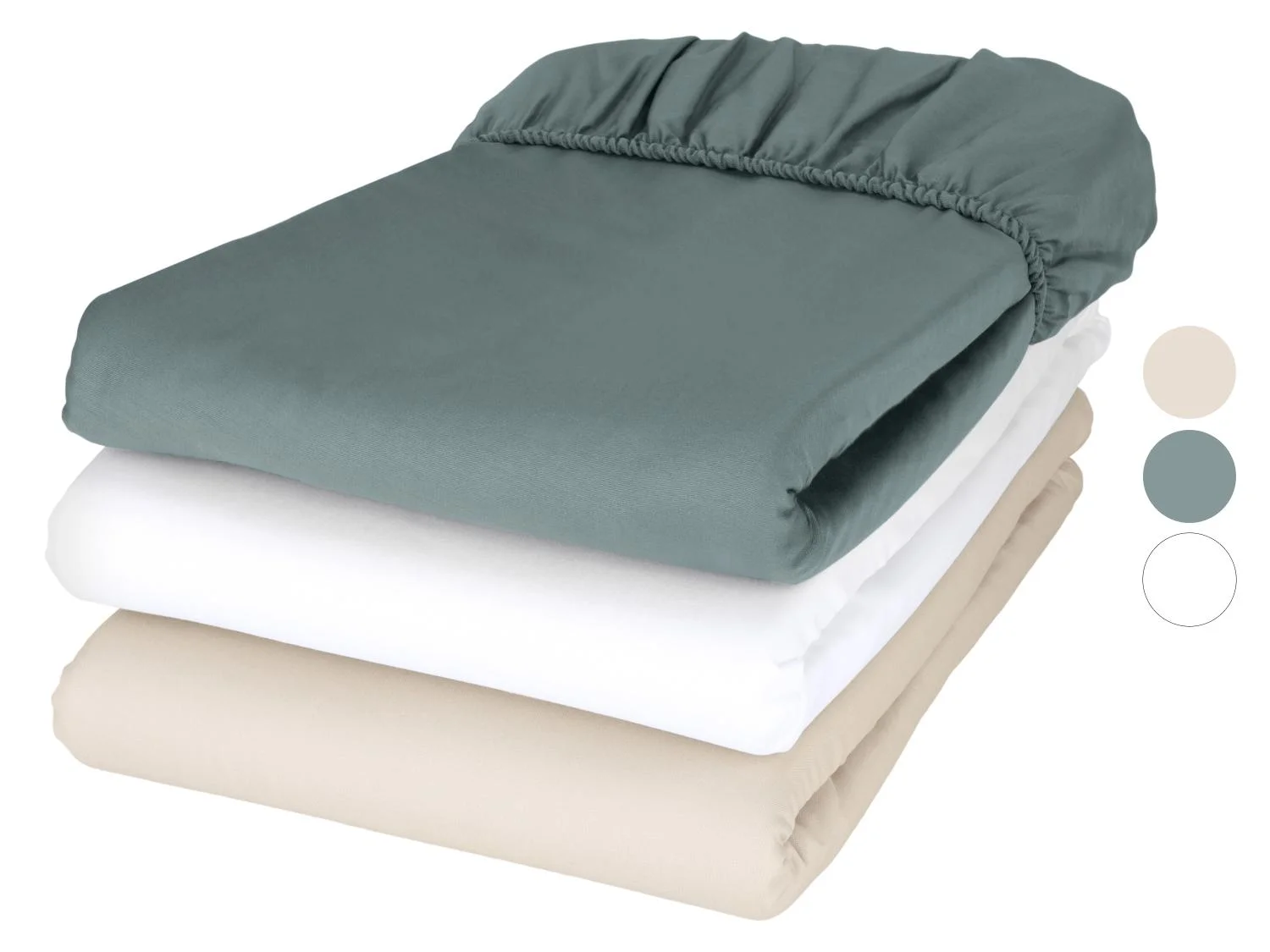 Drap-housse en satin, 180-200 x 200 cm — SKU Y7YXDBTHQE2KSTVJJ - Image 3