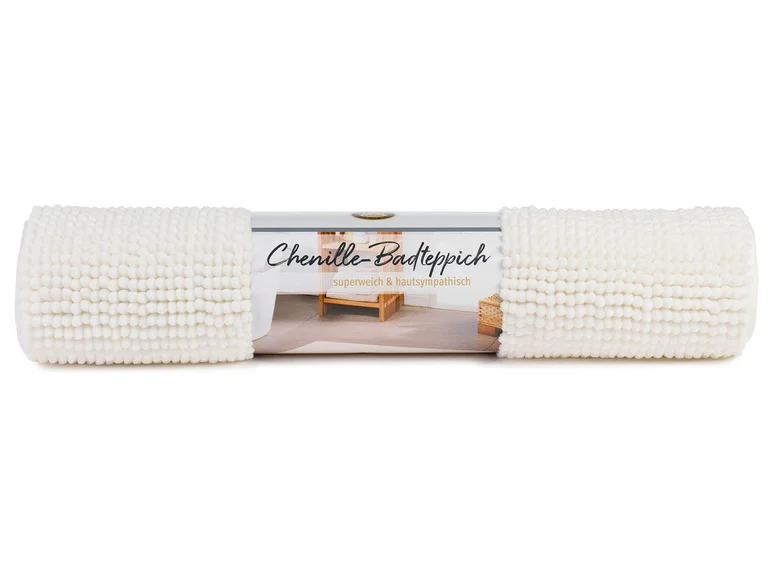 Tapis de bain microfibre chenille, 70 x 120 cm - Image 8