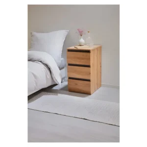 Lot de 2 commodes Genève, imitation chêne