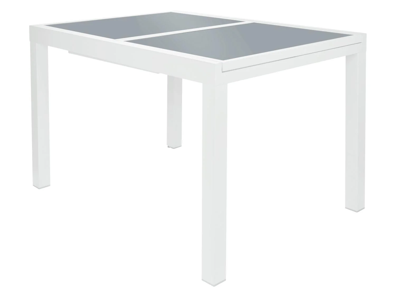 Table de jardin extensible en aluminium Houston, blanc/gris clair - Image 7