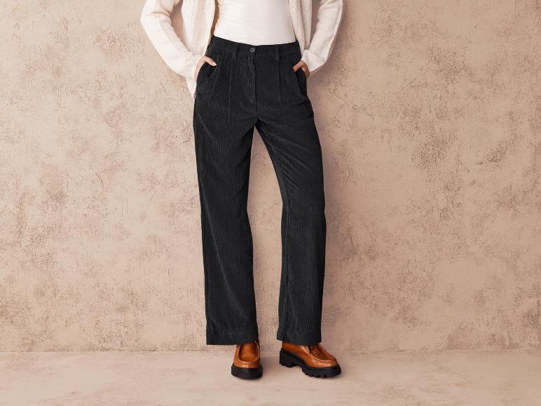 Pantalon en velours côtelé, coupe large et droite - Image 7