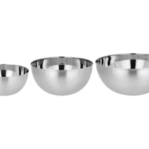 Set de 3 saladiers en acier inoxydable Premium