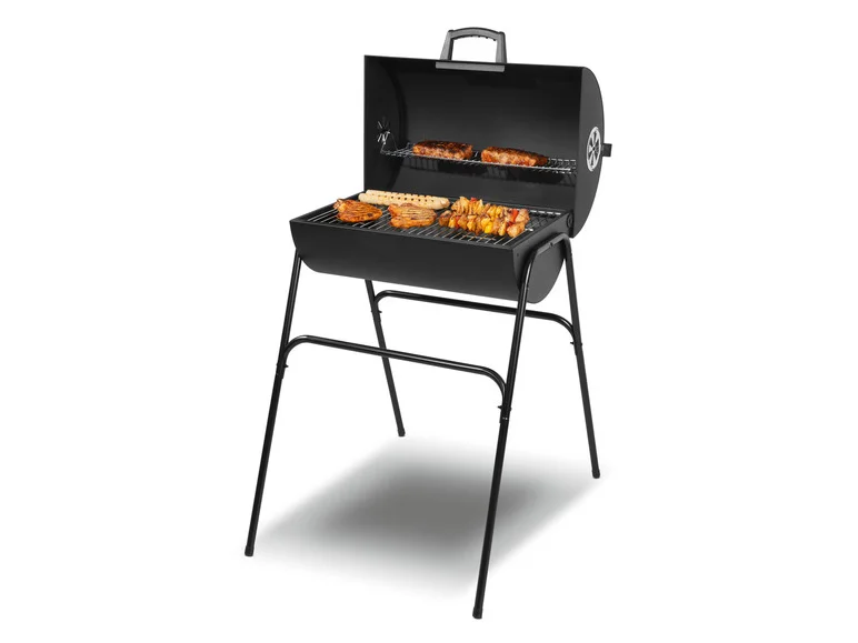 Barbecue baril à charbon de bois, 51 x 34 cm - Image 8