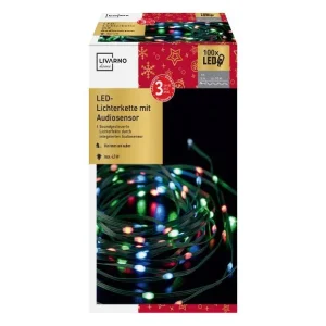 Guirlande lumineuse à LED avec capteur audio