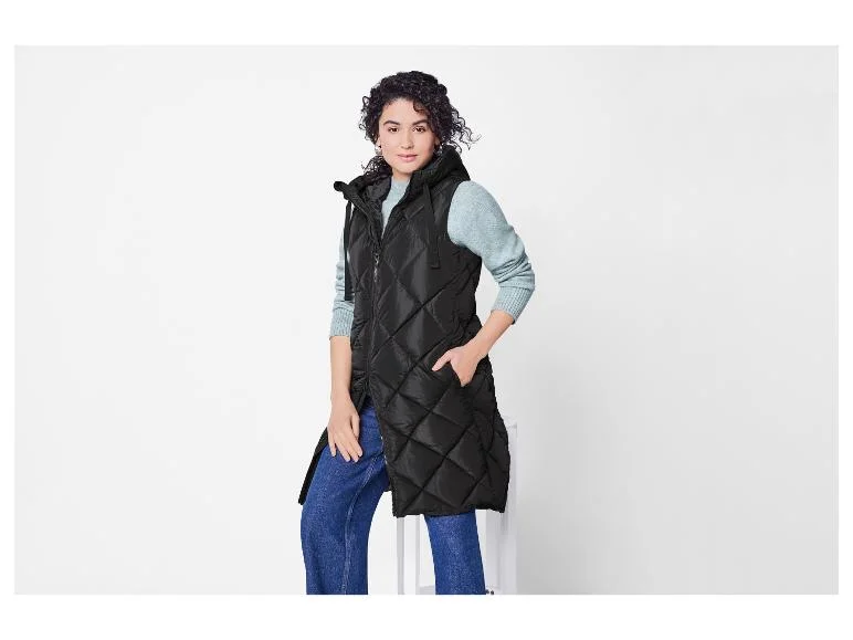 Doudoune longue sans manches — SKU X1005K831LPBA63CT0