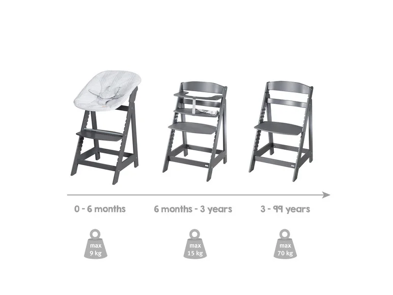Chaise haute évolutive Born Up Zick Zack 2 en 1 - Image 26