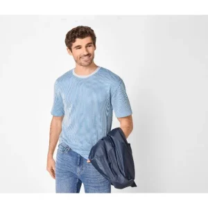 T-shirt en seersucker homme