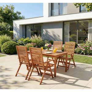 Table de jardin + Lot de 6 fauteuils Sevilla