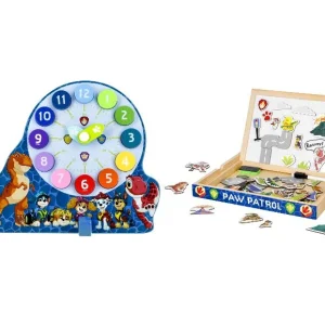 Horloge puzzle ou Tableau magnétique/tableau noir Pat' Patrouille