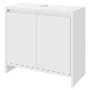 Meuble sous-vasque Oslo, 60 x 55 x 28 cm, blanc — SKU B1T0PNQQ3NIAKLWD