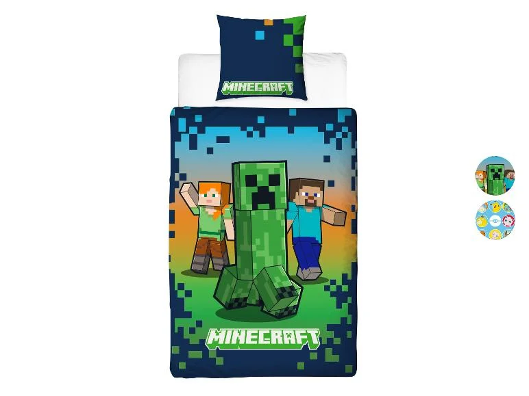 Parure de lit réversible Minecraft ou Pokémon, 140 x 200 cm. - Image 10
