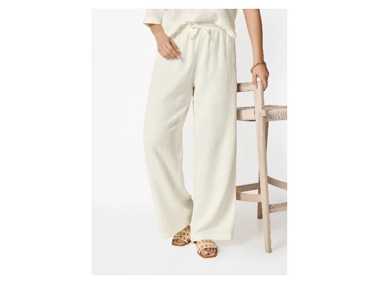Pantalon large en mousseline femme - Image 8
