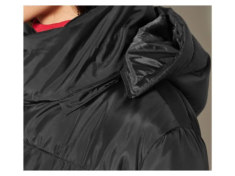 Manteau matelassé long pour femme, fentes latérales avec boutons-pression. - Image 21